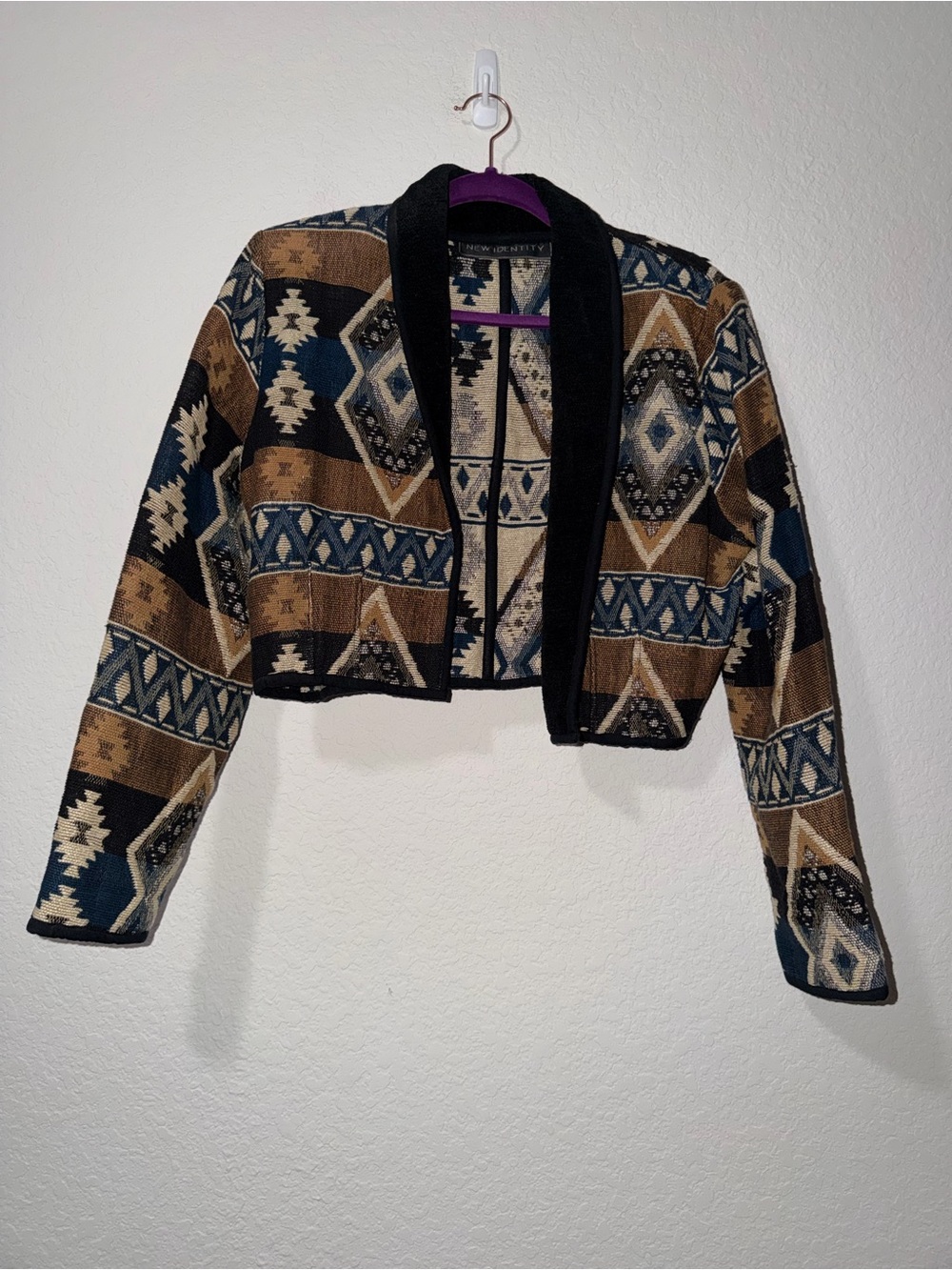 Vintage New Identity Cropped Jacket